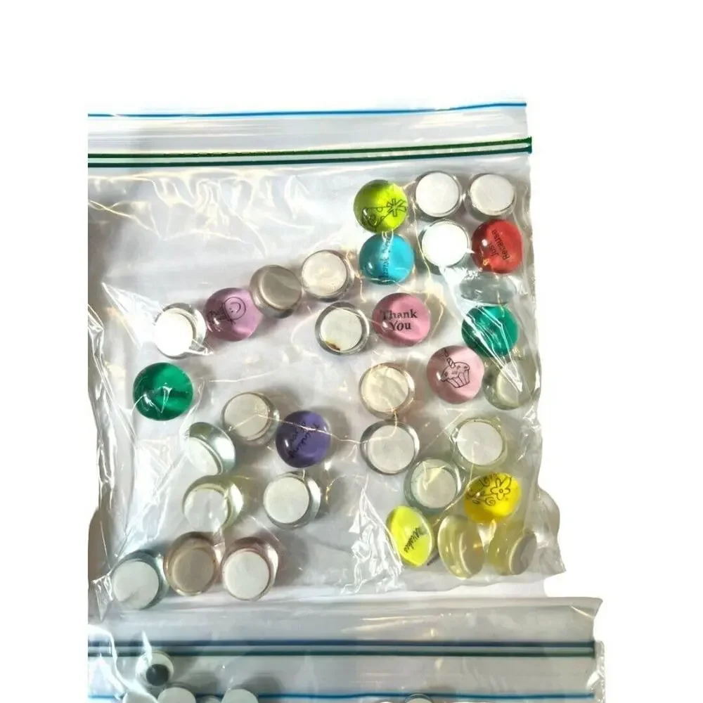 Craft Button Embellishment Lot Tools Letters Flowers Words More